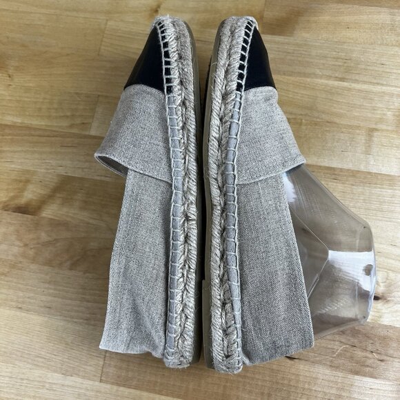 J. Crew Women's Espadrille Flats Cap Toe Linen Shoes CA010 Vacation Spain Size 8 - Picture 6 of 10